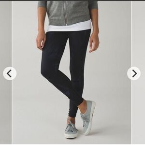 Lululemon Wunder Under Pant III *Full-On LuonWind Chill Deep Navy Black